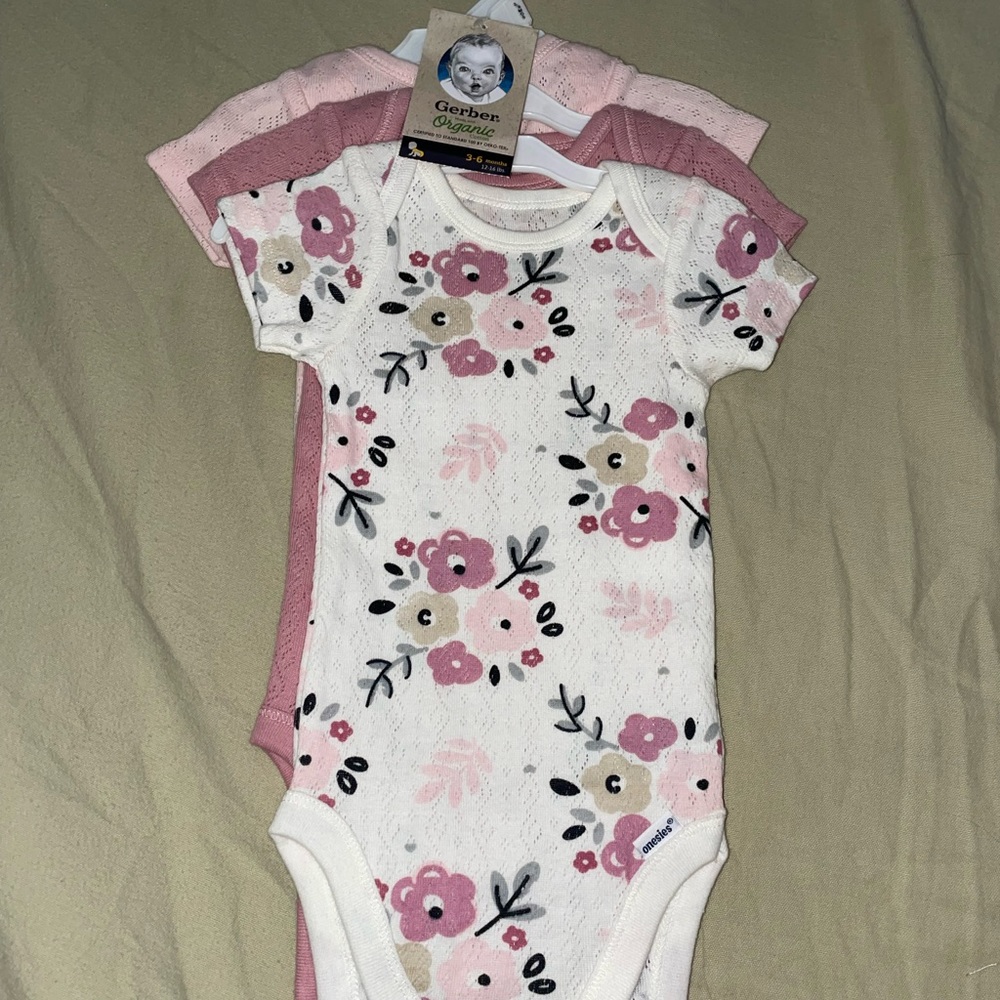 Three piece Gerber's onesies